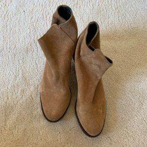 Brown Suede Booties
